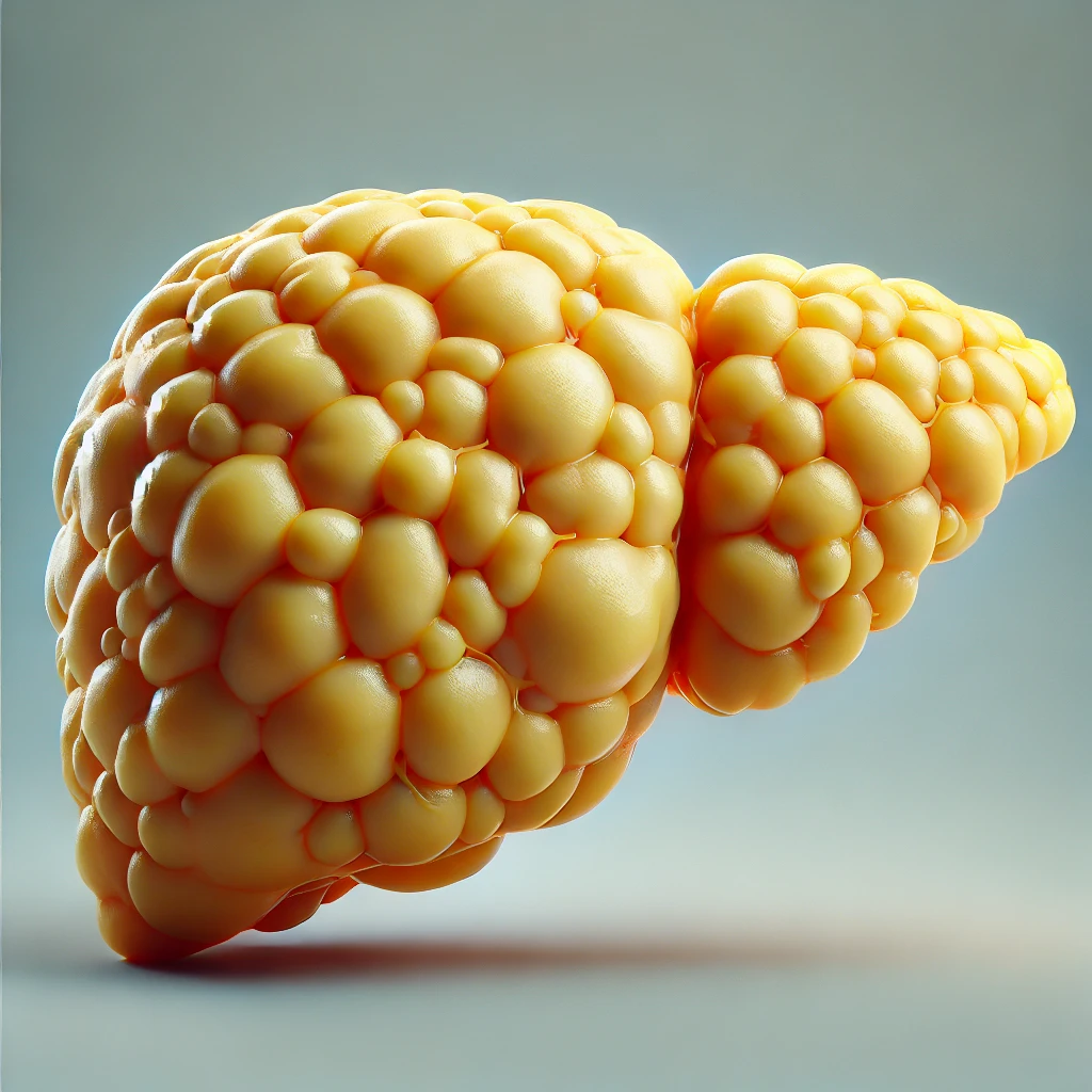 DALL·E-2025-01-29-13.18.19-A-highly-realistic-3D-illustration-of-a-human-liver-with-hepatic-steatosis-fatty-liver.-The-liver-should-have-a-yellowish-appearance-with-a-glossy-1-3.webp